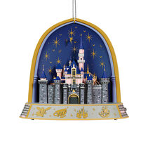 Disney Castle Keepsake Ornament hanging on tree
