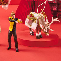 Father Christmas Reindeer and Cedric Diggory from Harry Potter ornaments