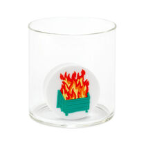 Charmers dumpster fire funny silicone charm