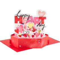 Happy Heart Day Musical 3D Pop-Up Valentines Day Card With Motion