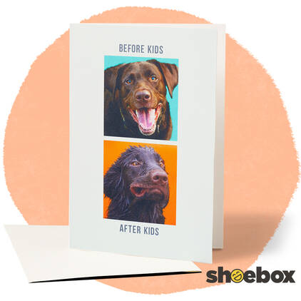 Fathers Day dog funny card.