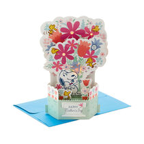 Peanuts&reg; Snoopy With Bouquet Musical 3D Pop-Up Mothers Day Card With Lights