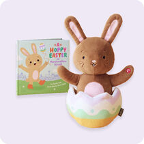 Excited for Eggs Bunny Plush With Sound and Motion and Hoppy Easter Book