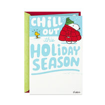 Peanuts® Chill Out, Snoopy and Woodstock Pop-Up Christmas Card