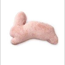 Pink Bunny-Shaped Plush Throw Pillow