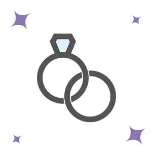 interlocking wedding rings