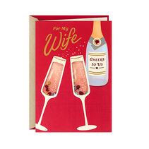 Our Love Keeps Sparkling Year After Year Valentines Day Card for Wife