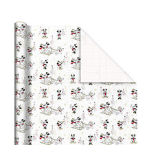 Disney Mickey & Minnie With Pluto Christmas Wrapping Paper