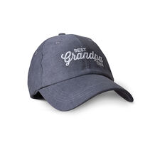 Best Grandpa Ever Gray Twill Baseball Cap
