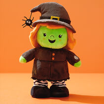 Plush witch with sound and motion. 