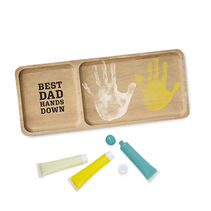Best Dad Hands Down Trinket Tray Handprint Kit, 12x5 