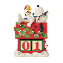 Snoopy and Woodstock Christmas doghouse calendar
