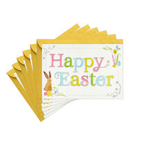 Pastel Wishes Easter Cards, Pack of 6