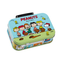 2.5" Peanuts&reg; Gang Baseball Tin Gift Card Holder Box 