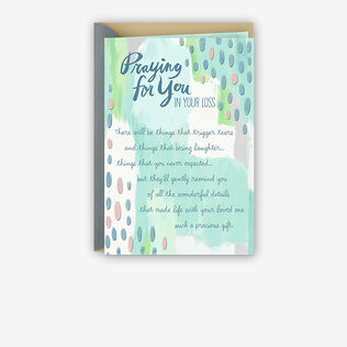 Praying for You in Your Loss Religious Sympathy Card