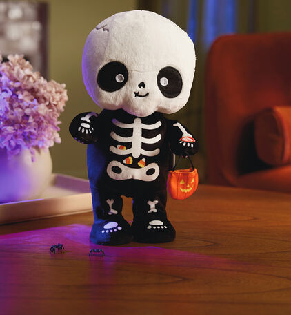Singing and dancing skeleton plush