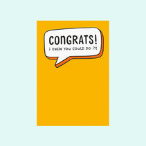 I Knew You Could Do It Funny Congratulations Card