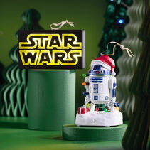 Stars Wars logo and Decked-Out Droid Star Wars&trade; ornaments