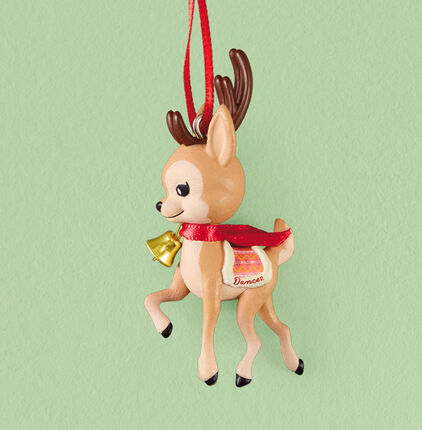 Dancer the reindeer ornament.