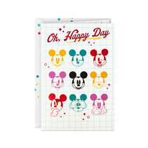Disney Mickey Mouse Happy Day Birthday Card With Stickers