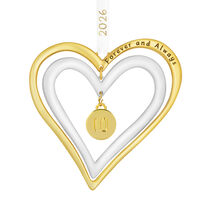 2026 "Forever and Always" 10 year gold and silver ornament