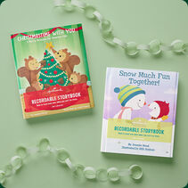 Two holiday-themed recordable storybooks