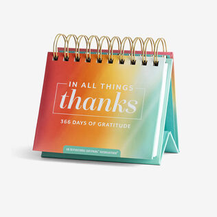 In All Things Thanks religious desktop calendar. 