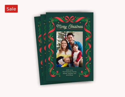 Sale Multiple personalized holiday cards.