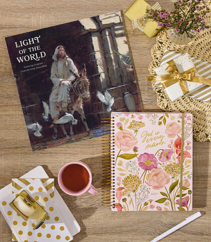 Light of the world wall calendar and God in every season journal.