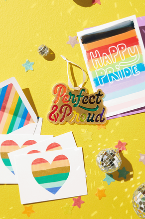 Pride cards and ornament