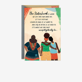 Black sisterhood-focused card