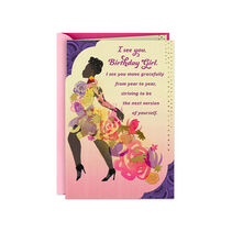 Beautiful, Bold Black Woman Birthday Card for Her