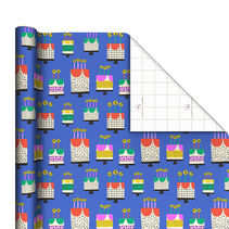 Vanilla-Scented Birthday Cakes Wrapping Paper Roll, 15 sq. ft.