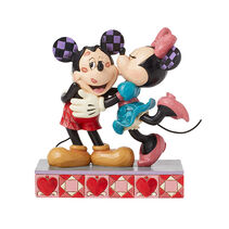 Jim Shore Disney Minnie Kissing Mickey Figurine