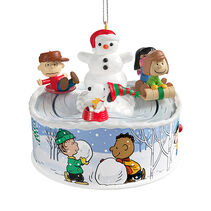 The Peanuts® Gang Lets Go Sledding! Musical Ornament With Light and Motion
