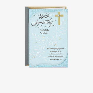 May You Find Hope and Strength Religious Sympathy Card