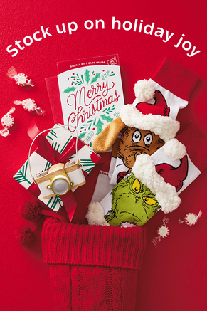 Stock up on holiday joy