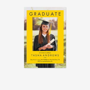 Photo graduation invitation. 
