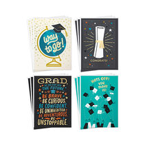 Way to Go Assorted Graduation Cards, Pack of 12