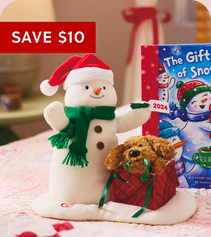 Save $10 2024 singing and dancing snowman stuffed animal