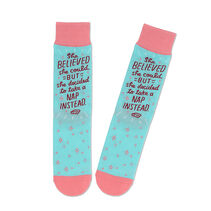 Shoebox She Believed Funny Crew Socks