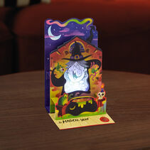 Pop-up witch Halloween card