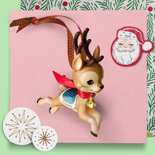 Eight Tiny Reindeer Dasher Ornament