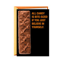 Bite-Sized Candy Confidence Funny Halloween Card
