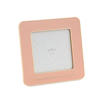 Moms Fan Club Coral Enamel 4x4 Picture Frame