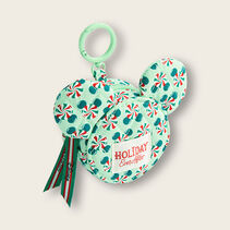 Green With Peppermints Pattern Mickey Ears Pouch