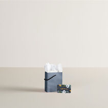 Mini gift bag next to gift card.