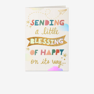 A Little Blessing of Happy Religious Thinking of You Card