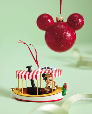 Disney Holiday Ever After Jingle Cruise and Favorite Recordable Memories Sound ornaments