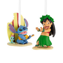 a lilo and a stitch ornament from the animated movie